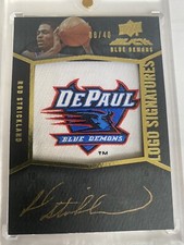 2013-14 UPPER DECK BLACK LOGO SIGNATURES ROD STRICKLAND ON CARD AUTO #8/40. MINT