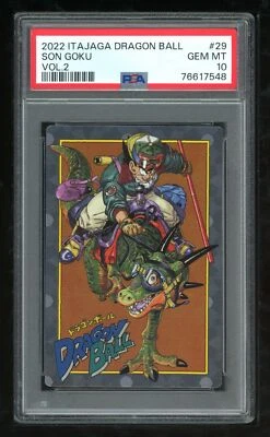 Dragon Ball Japanese Itajaga 2 29 Son Goku 2002 Card PSA 10 76617548 - Image 1 of 2