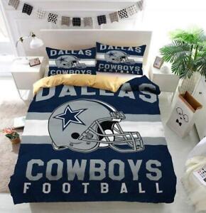 Dallas Cowboys Bedding set 3PCS Duvet Cover Pillowcases Quilt Cover Gift US Size