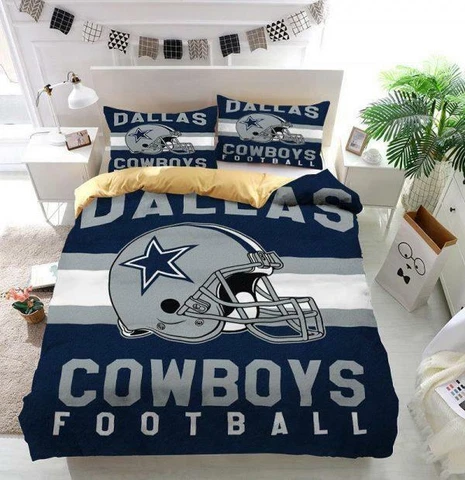 Dallas Cowboys Bedding set 3PCS Duvet Cover Pillowcases Quilt Cover Gift US Size Cover