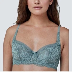 Sujetador Balconette Minx Vidrio Antiguo Azul Skarlett Para Mujer Talla 34DD Nuevo con Etiquetas - Imagen 1 de 10