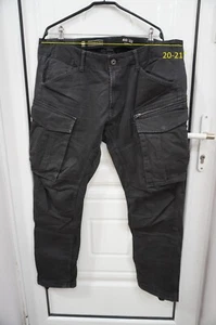 Pantalones cargo G Star Raw Rovic cremallera 3D talla 40x32 rectos cónicos grises hombres jean - Imagen 1 de 9