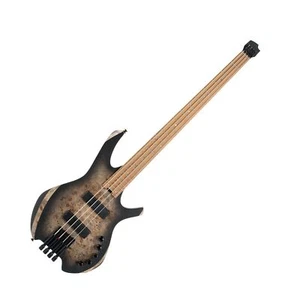 Cort SPACE4SDB Space 4 Headless Bass Guitar. Star Dust Black, 4-String - Picture 1 of 5