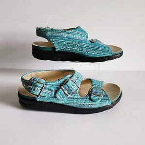 SAS Relaxed Heel Rainbow Teal Women’s Size 6.5W Sandals - Picture 1 of 10