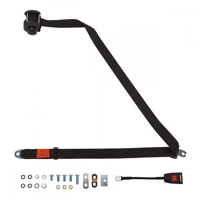 Front Automatic Seat Belt For Mazda RX7 Coupe 1979-1986 Black - Image 1 of 4