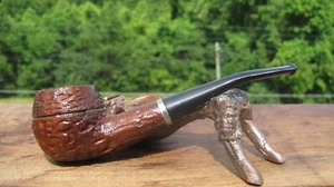 Unbranded Sandblasted Bent Bulldog Tobacco Smoking Estate Pipe UNSMOKED 5.5" L - Picture 1 of 22