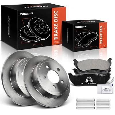 A-Premium новый дисковый ротор и керамические колодки задний для Jeep Liberty 2003-2007 Wrangler - Изображение 1 из 4