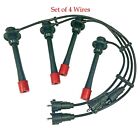 Set of 4 Wires Spark Plug Wire set Fits:Toyota 4Runner T100  Tacoma L4 2.4L 2.7L