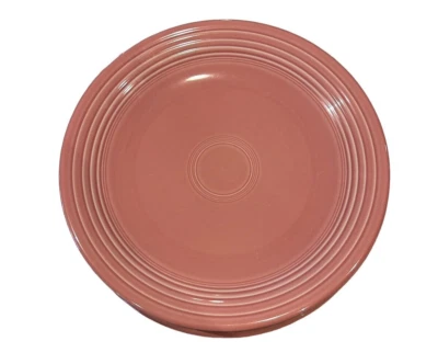 Plato picadora rosa vintage Fiesta Ware sin plomo HLC EE. UU. MCM 11 3/4" Foto 1 de 4