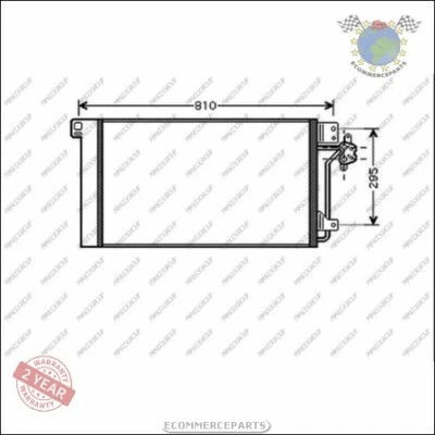 Condenseur climatisation Prasco pour VW TRANSPORTER MULTIVAN - Photo 1/3