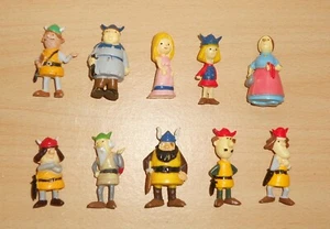 VICKIE VICKY WICKIE Viking Complete Set Figure Figurine PVC Set PORTUGAL 1970's - Picture 1 of 3