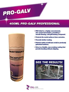Cold Galvanising Compound Spray 99% Zinc Galvanising Aerosol Spray Paint 400ml - Picture 1 of 5
