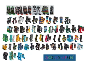 2 paia calze fantasia divertente Socks4Fun uomo calza donna mismatched regalo - Foto 1 di 228