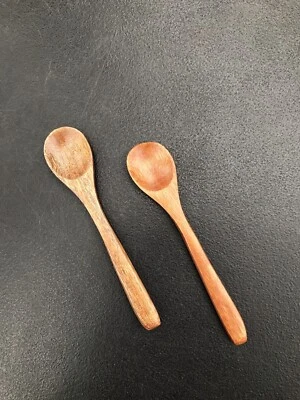 Two pure solid wood wooden spoon baby is delicate and gentle to the touch - Image 1 of 4