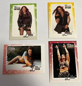 WWE Lita 4 Card Lot - 2003 Fleer Divine Divas - Picture 1 of 2