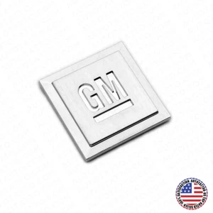 GM Logo Mark of Excellence 1.25" Fender Door Nameplate Emblem Badge - Picture 1 of 5