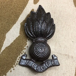 Original Ejército Británico WW1/WW2 Ingenieros Reales Oficial Bronce Insignia - Imagen 1 de 6