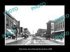 OLD 8x6 HISTORIC PHOTO OF PERRY IOWA VIEW OF SECOND AVE & STORES c1900