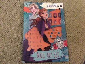 BNIP New Disney Frozen II Nail Art Set - Wraps Stickers Gems - Elsa Anna Olaf - Picture 1 of 4
