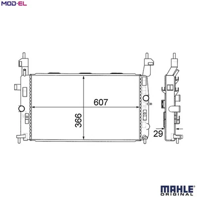 RADIATOR ENGINE COOLING CR 1498 000S FOR VAUXHALL MERIVA/Mk OPELZ 14 XEP 1.4L - Image 1 of 4
