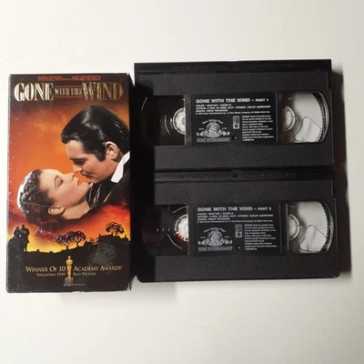 Gone With The Wind VHS 1939 Classic Drama 2-Part MGM Home Entertainment - Image 1 of 2