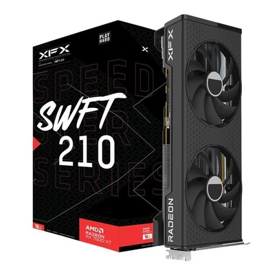 XFX AMD Radeon RX 7600 XT Speedster SWFT210 16GB GDDR6 Gaming Graphics Card - Image 1 of 4