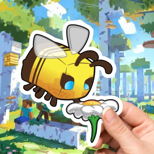 Bee minecraft mobs Sticker - Image 1 of 1