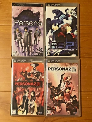 PSP Persona 1 & 2 Sin & Punishment 3 Set Japón PlayStation Portátil Juego Usado Foto 1 de 4