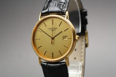 Vintage 1989 Longines La Grande Classique Gold Dial Quartz L4.636.2 [Near Mint] - Image 1 of 4