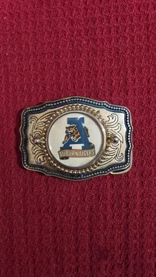 Vintage Metal Auburn Tigers University Belt Buckle With War Eagle Logo  - Image 1 of 3
