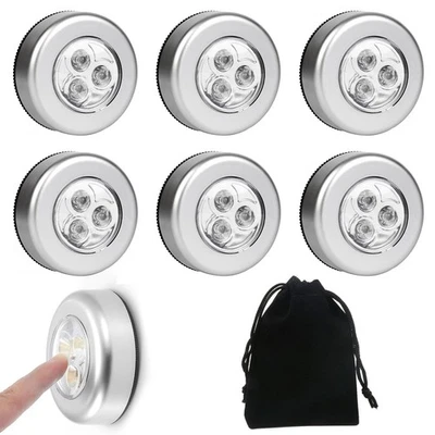 Luce Adesiva a Batteria Luce LED Adesiva Touch Luci LED per Armadio con - Immagine 1 di 4
