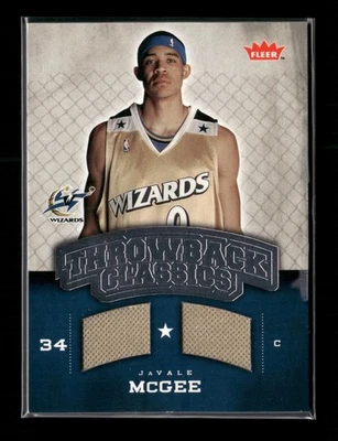 2008-09 Fleer Throwback Classics Memorabilia JaVale McGee #NBA-JM Rookie RC e12 Foto 1 de 2