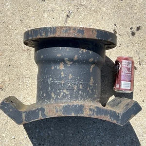 LOT OF 11 Salvage Ductile Iron Pipe Saddles 15x11x10 USA 12 Bolt Holes 75 Lbs Ea - Picture 1 of 16