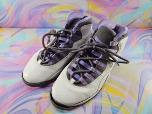 Air Jordan 10 Retro White Medium Violet, 311770-151, Women's Size 8.5 - Picture 1 of 8