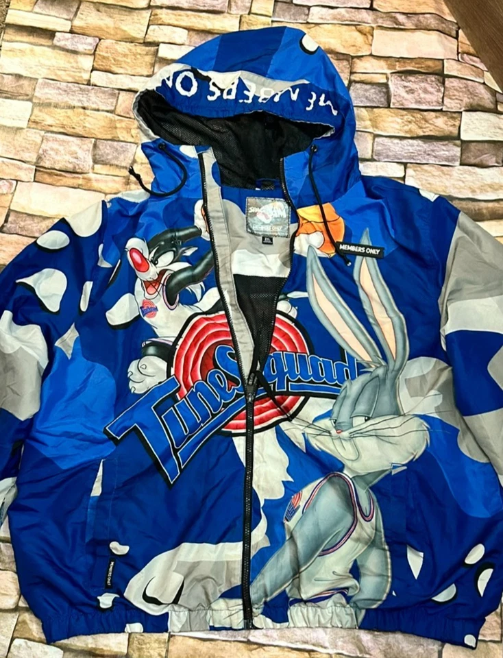 Vintage Space Jam Looney Tunes x Members Only Pullover Jacket Men’s 3x  Retro - Image 1 of 4