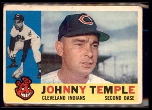 1960 Topps Johnny Temple Cleveland Indians 28 - Picture 1 of 2