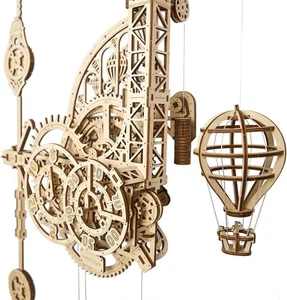 UGEARS Wooden 3D Puzzles for Adults Aero Clock - Mechanical Puzzles for Adults, - Picture 1 of 9
