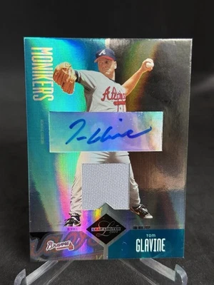 2004 Leaf Limited Monikers Tom Glavine Auto Game Used Jersey /25 #185 Braves - Image 1 of 2