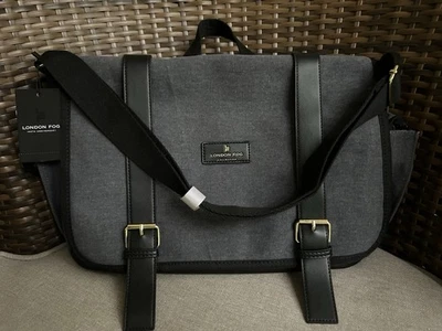 LONDON ТУМАН ХОЛСТ MESSENGER СУМКА 100-ЛЕТИЕ ИЗДАНИЕ НАПЛЕЧНЫЙ РЕМЕНЬ НОВЫЙ W ЯРЛЫКИ - Изображение 1 из 4