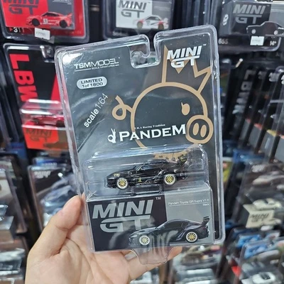 Mini GT 219 Pandem Toyota GR Supra V1 - Black LHD New in BLISTER Mijo Exclusive - Image 1 of 4