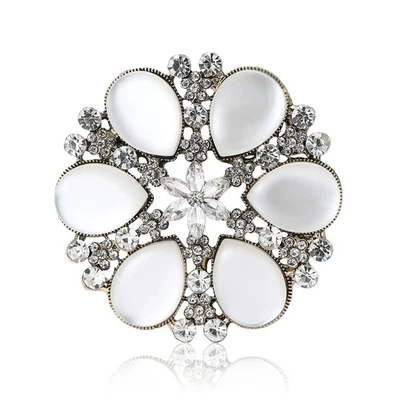 роскошный блестящий со стразами снежинка брошь высокого класса лацкан заколка мужчин женщин моды - Изображение 1 из 4