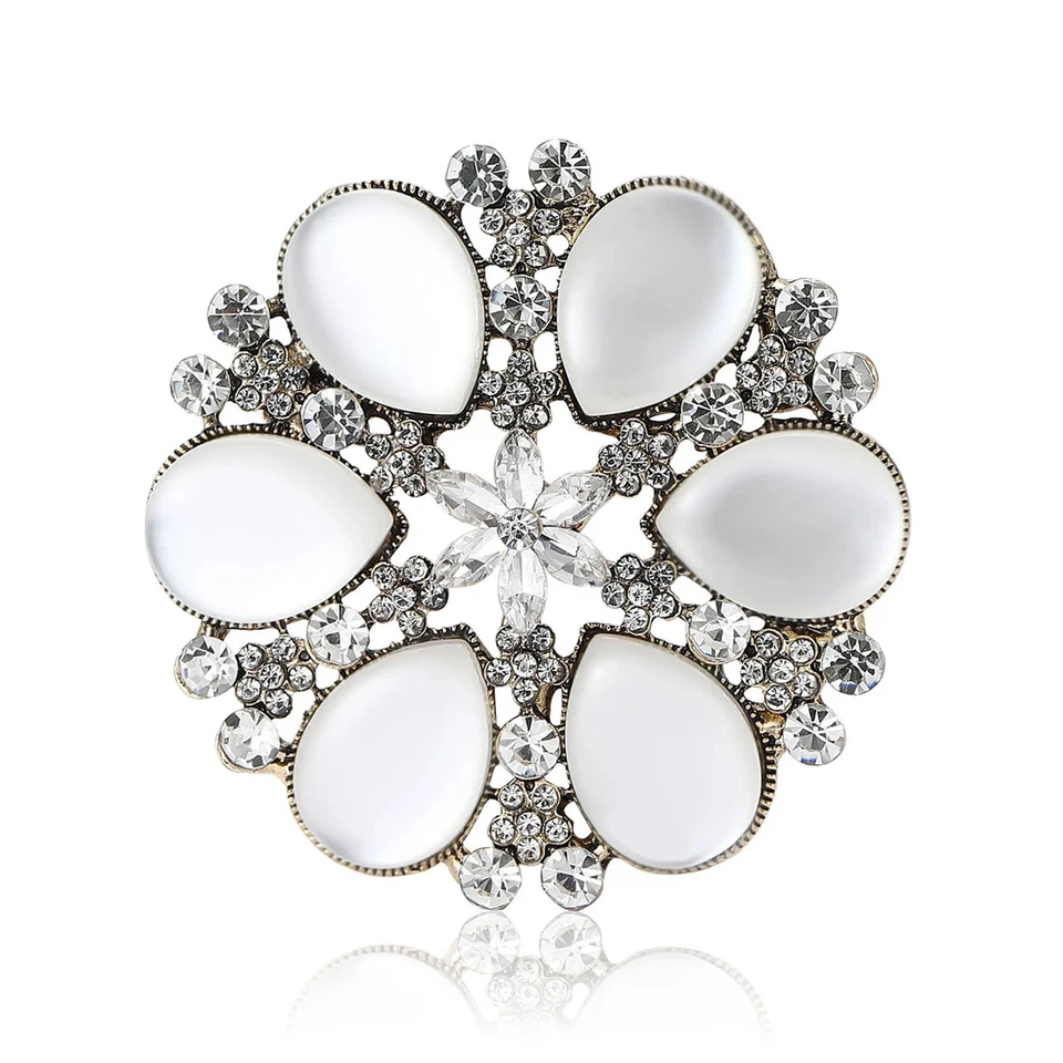 Роскошный цветок брошь кристалл заколка осень осень День благодарения ювелирных изделий подарок для женщин - Изображение 1 из 4