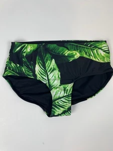 ALBION FIT High Waisted Tropical Leaf Print Bottoms XS NWOT - Picture 1 of 8