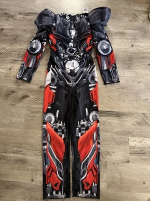 Boys Transformers Autobot Hot Rod Muscle Costume Halloween Kids Large 10 12 - Image 1 of 4