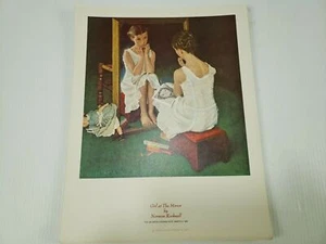 Vintage Norman Rockwell Girl At The Mirror Painting Print Art 1959 11x14 - Picture 1 of 4