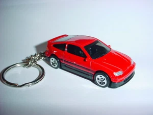 HOT 3D RED HONDA CIVIC CRX Si CUSTOM KEYCHAIN keyring key DOHC 16v hot wheels - Picture 1 of 4