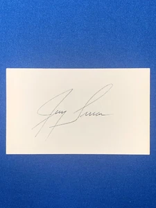 JERRY LUCAS HOF SIGNED 3x5 INDEX CARD NBA CHAMPION CINCINNATI ROYALS PSA DNA - Picture 1 of 3