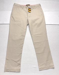 NUEVO Ralph Lauren Hombres RL Rugby Recto Universitario Chino Pantalones Calce Ajustado 36 x 32 - Imagen 1 de 9
