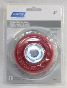 Norton Saint-Gobain ~ 4" gekräuselte Drahtschalenbürste ~ #39121 ~ 4" x 0,014" x 5/8"-11 - Bild 1 von 9