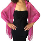 Central Chic Shimmer Sparkly Shawl Stole Scarf Wrap For Weddings Proms Parties